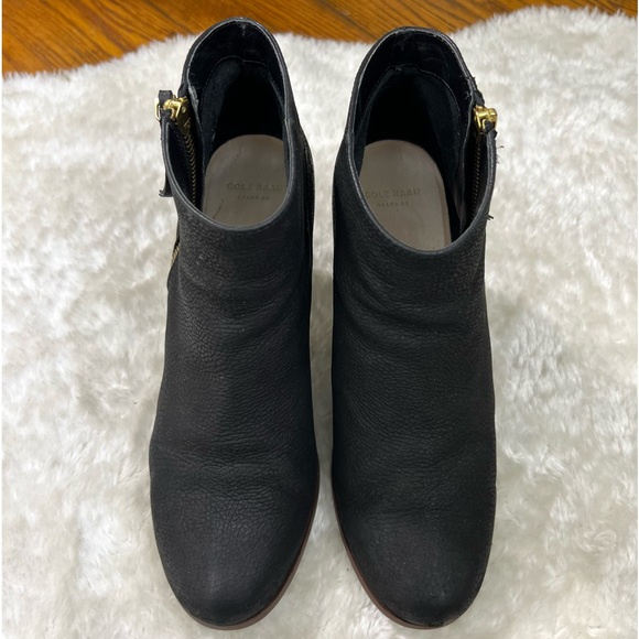 Cole Haan Grand OS Nubuck Davenport Black Leather  Ankle Boots Size 9 - Picture 5 of 14